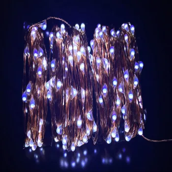 165Ft/50m 500 Led Toplo Bela Bakrene Žice LED Niz Zvezdnato Luči Pravljice lučke za božič wedding party na prostem dekoracijo