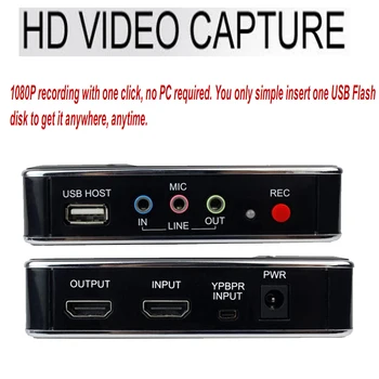 Ezcap 280 HD Zajem Videa 1080P Snemalnik S HDMI, YPBPR Vrata Za XBOX En/PS4 Itd Enim Klikom Brez PC Enquired Nobene Set-up